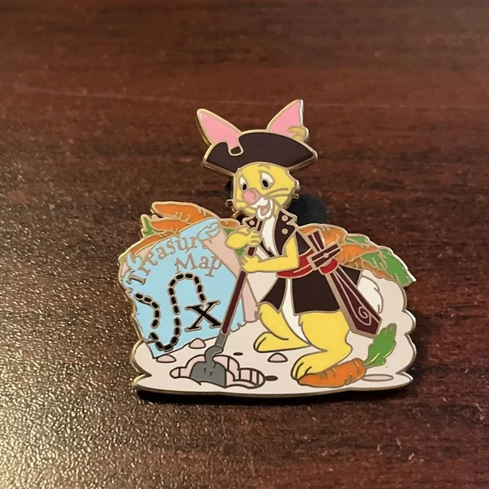 Disneyland Rabbit Pirate Treasure Map Winnie‎ The Pooh Trading Pin